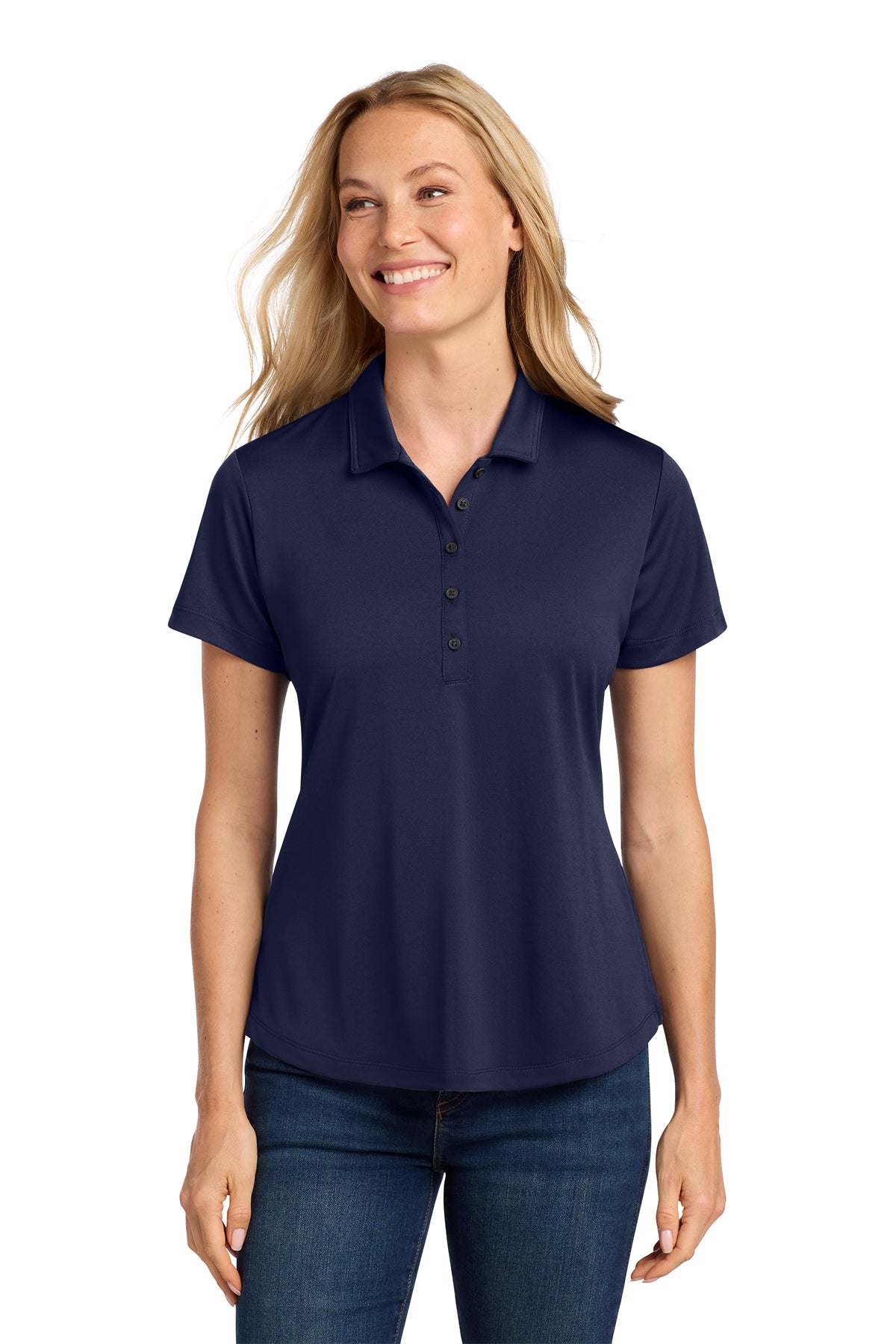Women's Port Authority C-FREE Polo — Dolphin