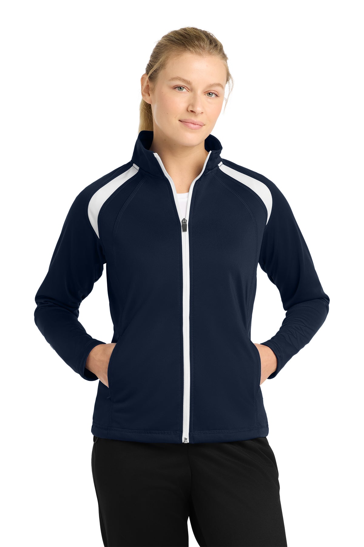 Women's Sport-Tek Tricot Track Jacket — St Anthony Logo