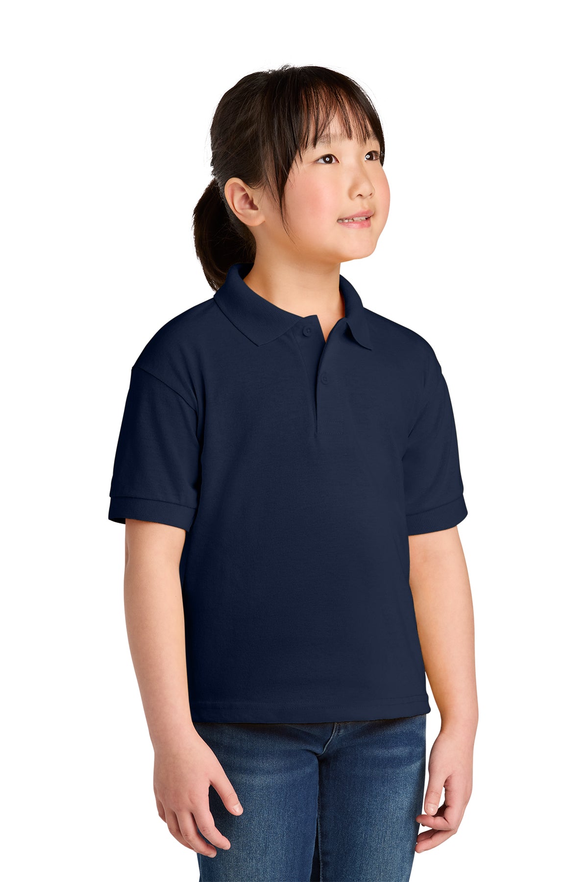 Gildan Youth DryBlend 6-Oz Sport Shirt — Dolphin