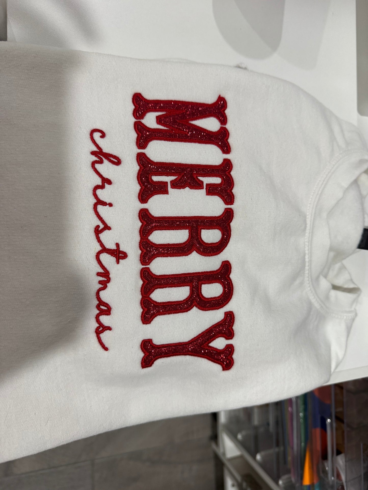 Merry Christmas Gildan Sweatshirt with Side Lights