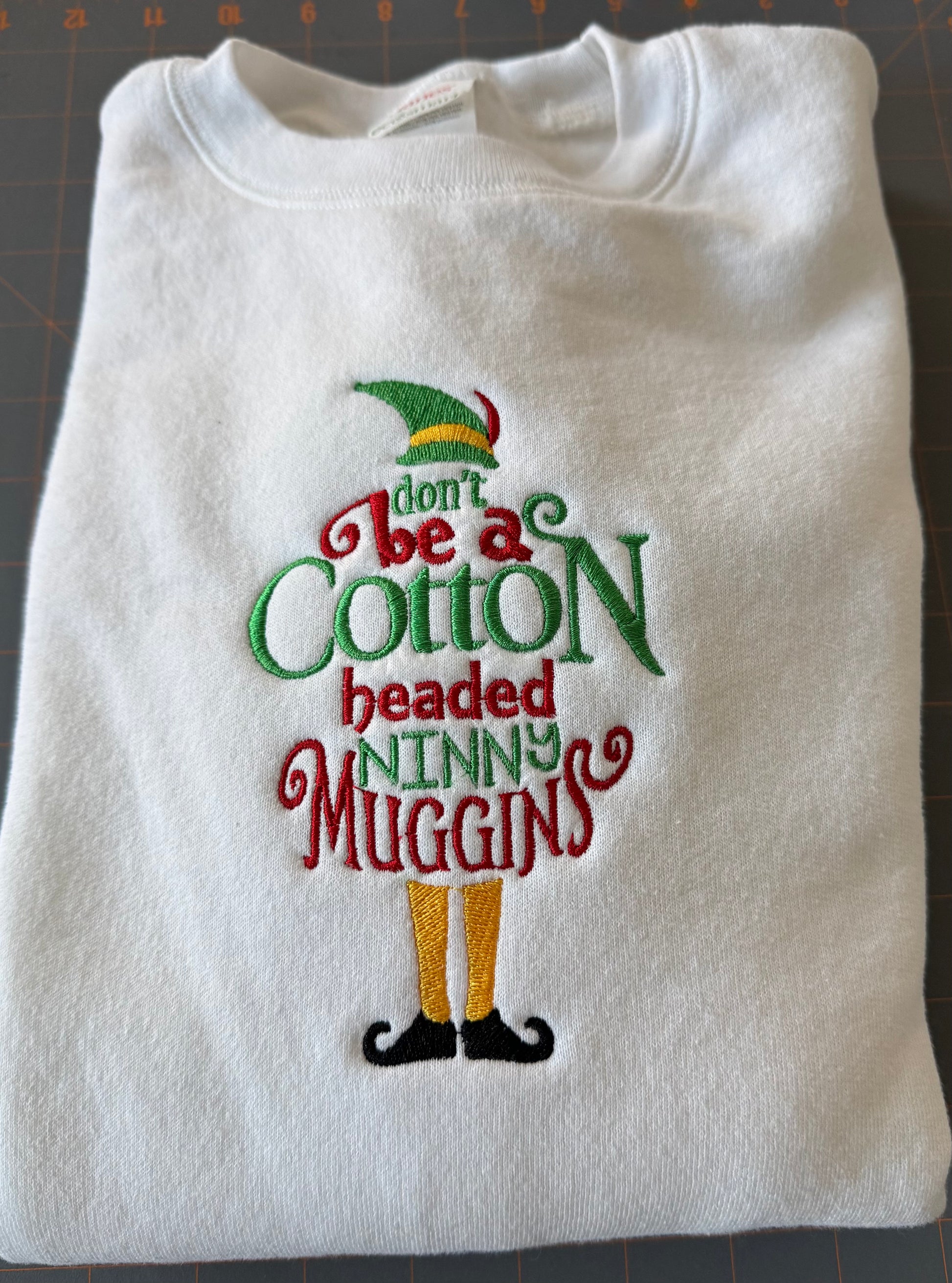 Elf Quote Sweatshirt - Cotton-Headed - Comfort Colors