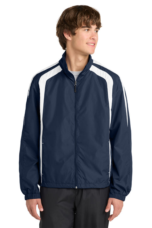 Sport-Tek Colorblock Raglan Men's Jacket — Dolphin